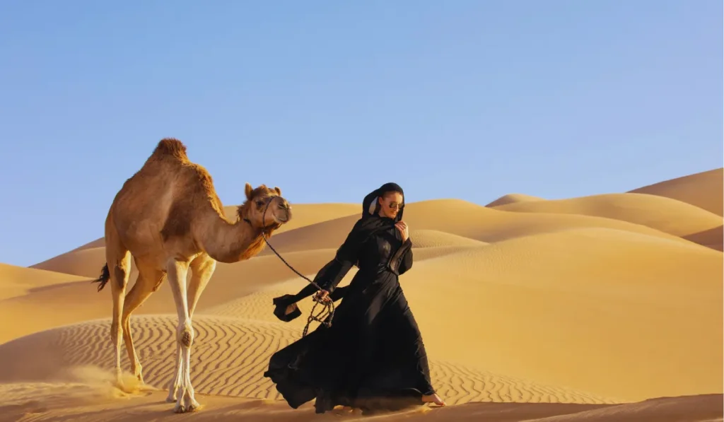 desert safari in Dubai with sand dunes and activities